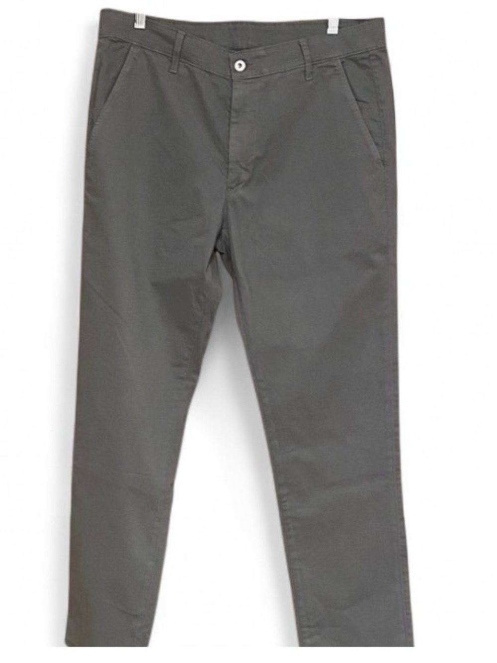 AG Adriano Goldschmied Mens 34 Slate Khaki Chino Tailored Trouser Pants